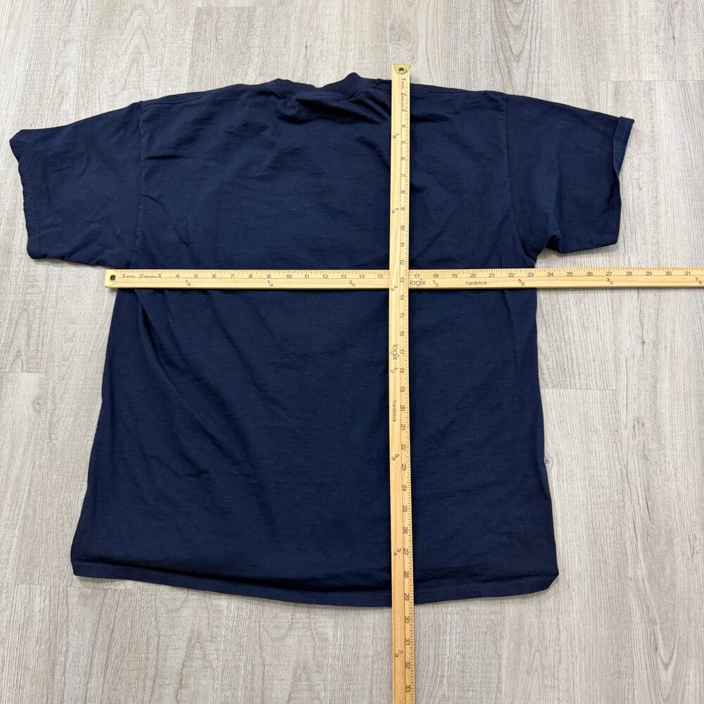 Vintage Scotland Crest Shirt Men's Extra Large Blue 90s USA Made Logo Graphic - Picture 7 of 8
